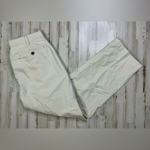 LL Bean Standard Fit Chino Pants Men's 36x30 Khaki Cream Cotton Blend